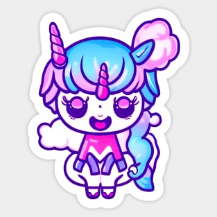 A CUTE KAWAI Unicorn Sticker